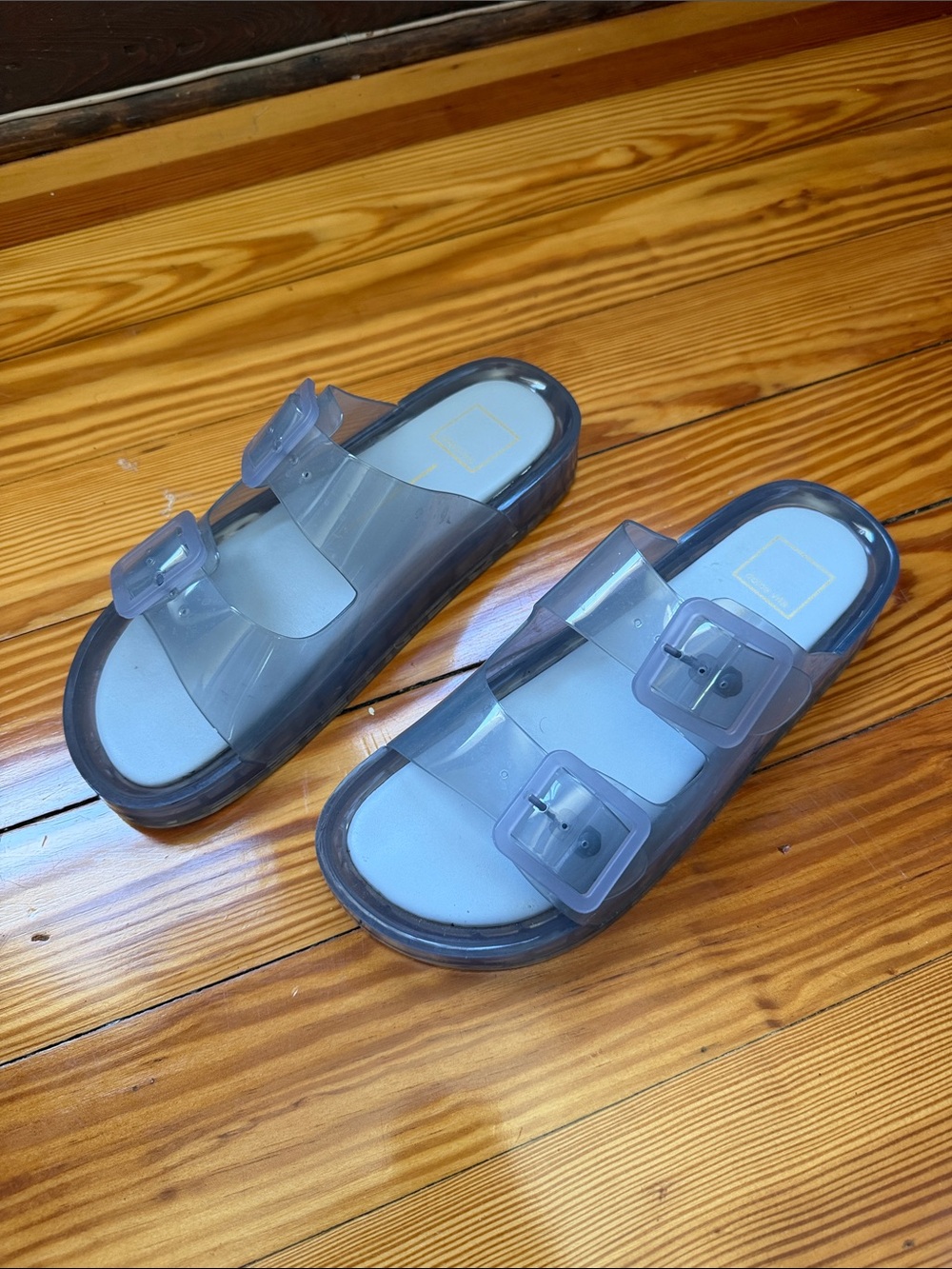 Dolce Vita Julio Jelly Sandal in dusty blue size 10